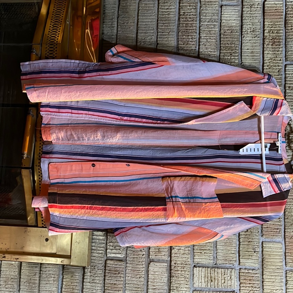 Womens Hyfve Striped Button Up